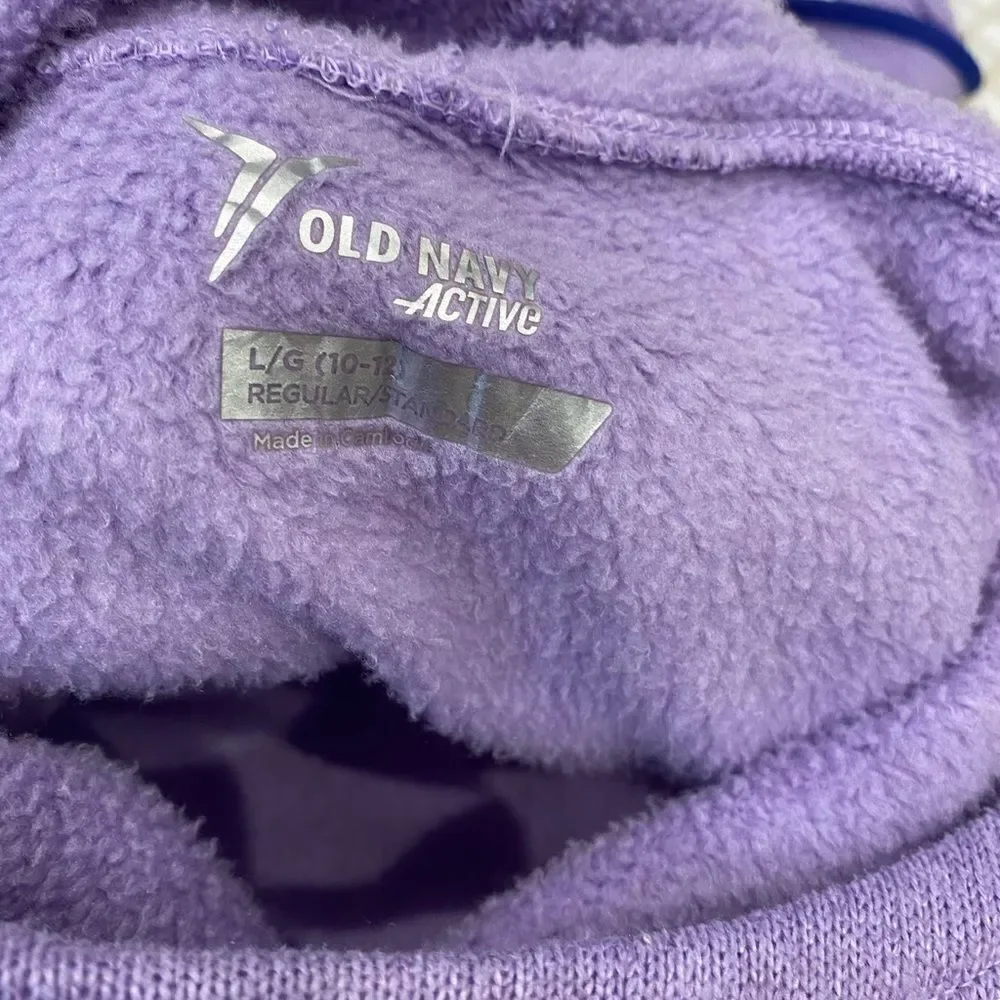 Old Navy Purple Fleece style hoody